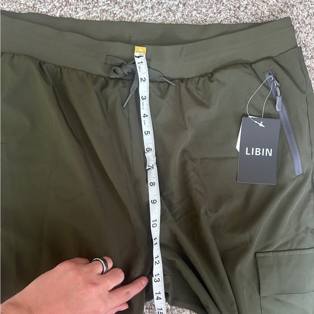NWT Olive Cargo Jogger Pants Water Resistant UPF 50+ Outdoor Hiking Casual XXXL - Picture 11 of 12